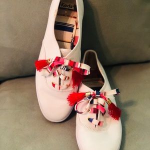 Kate Spade Keds with Multicolor Tassel Laces